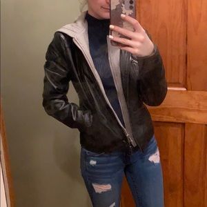 Fake leather jacket